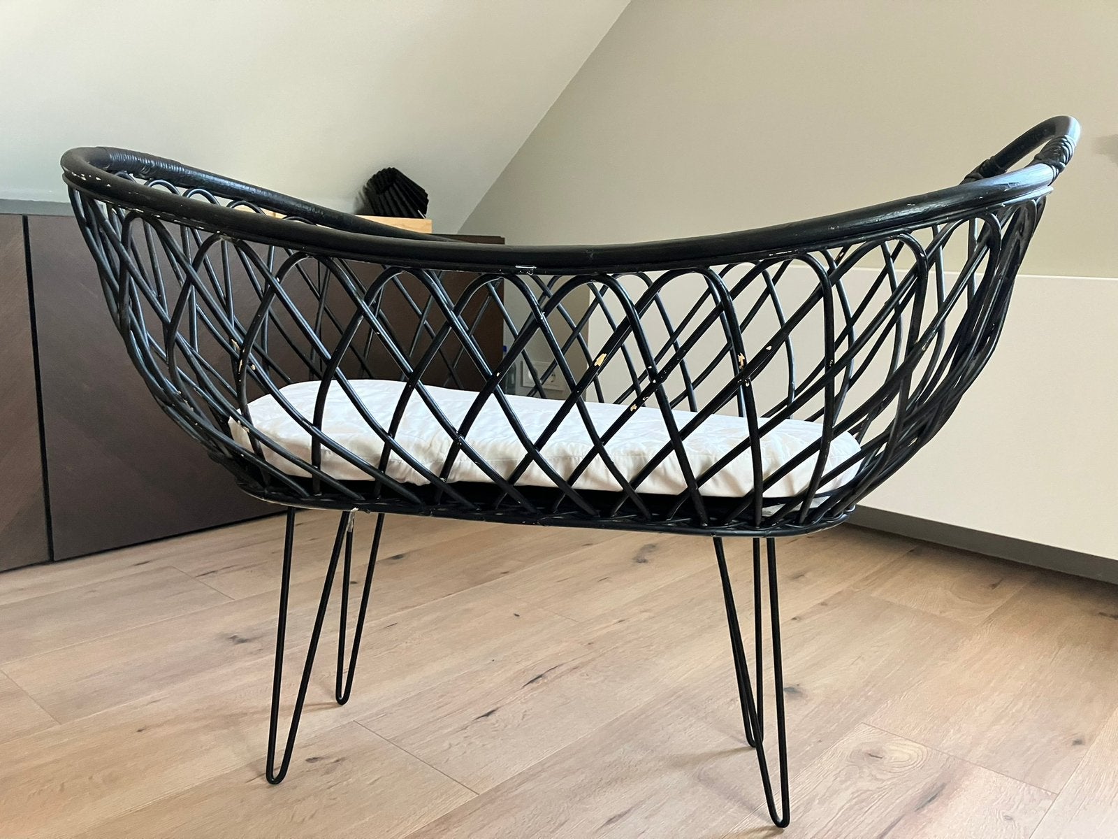 Rotan wieg, Ophalen, Gebruikt, Wieg