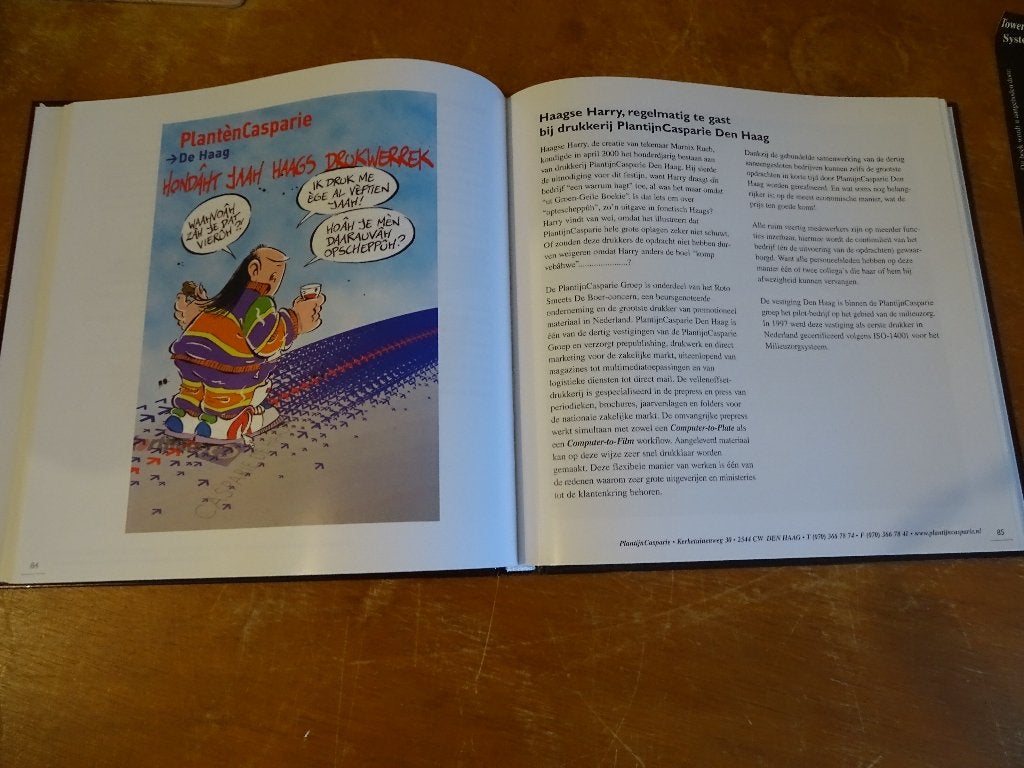 Haagse Harry illustratie in boek van Ken Den Haag, Eén stripboek, Ophalen, Zo goed als nieuw