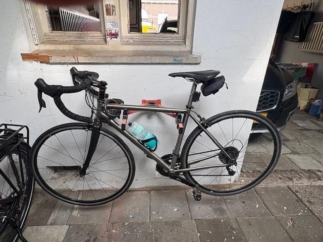 Titanium racefiets maat M, Fietsen en Brommers, Gebruikt, Velgrem, 49 tot 53 cm, Overige maten