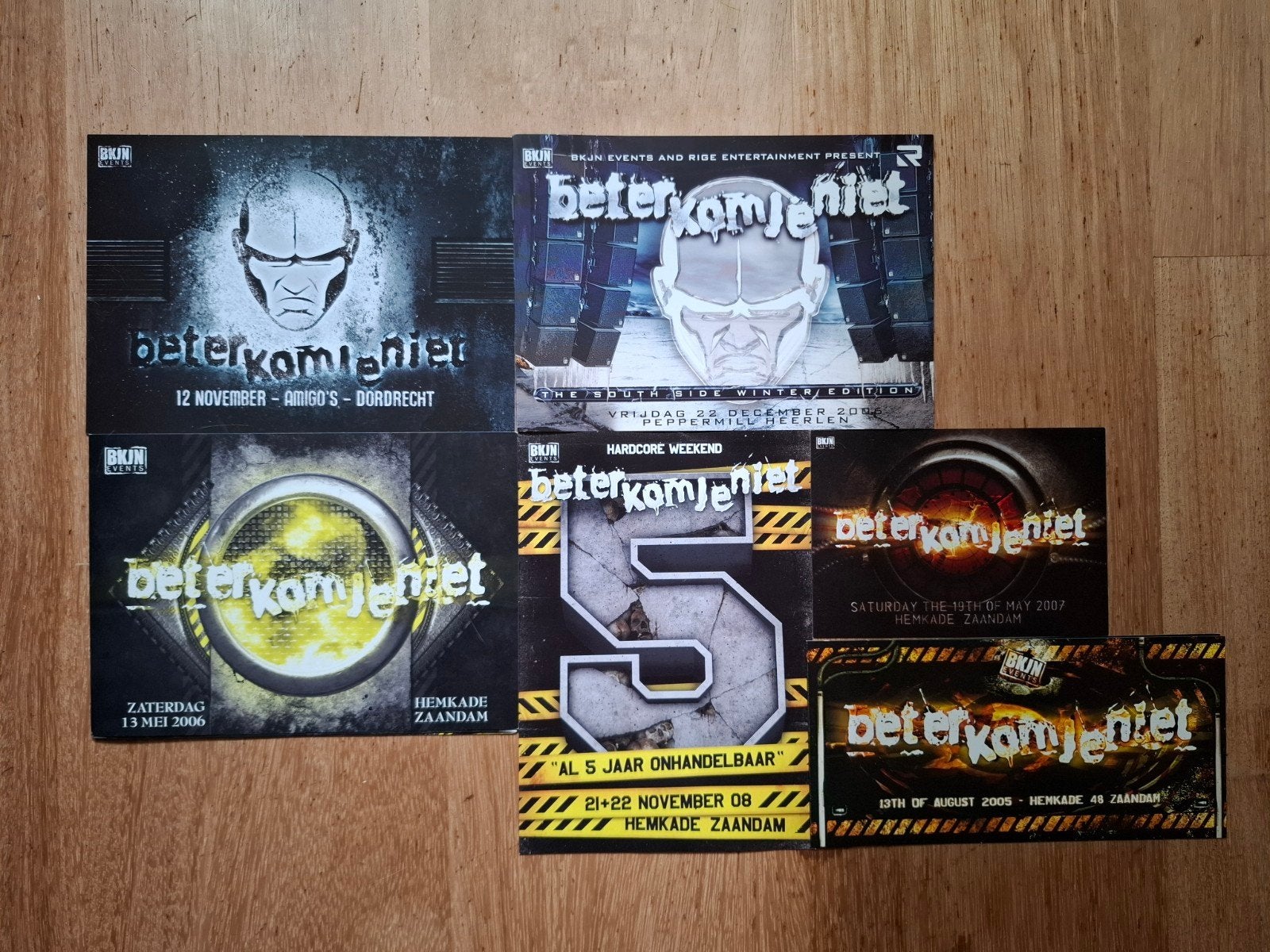 Hardcore Gabber flyers. Beter Kom Je Niet. Thunderdome, Ophalen of Verzenden, Zo goed als nieuw, A4 of kleiner, Muziek