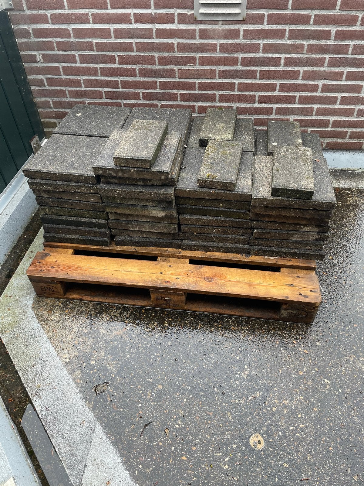 Gebruikte terrastegels, op te halen, Ophalen, Gebruikt, 5 tot 10 m², Beton