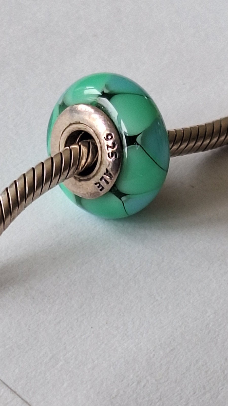 pandora glaskraal voor armband of ketting, Sieraden, Tassen en Uiterlijk, Bedels, Ophalen of Verzenden, Zo goed als nieuw, Glas of Kristal