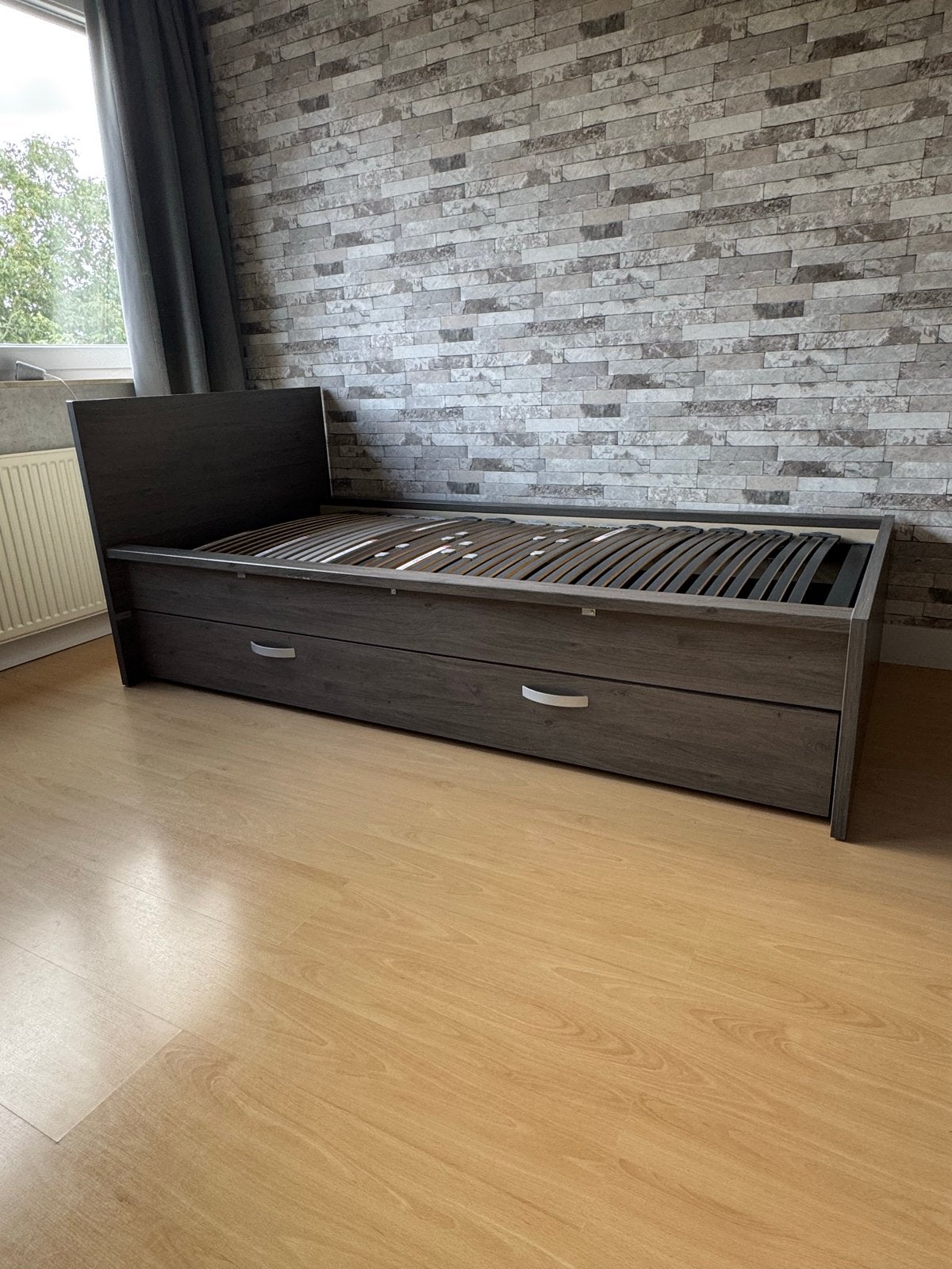 Complete slaapkamer set: bed, kledingkast en boekenkast, Huis en Inrichting, Ophalen of Verzenden, Gebruikt