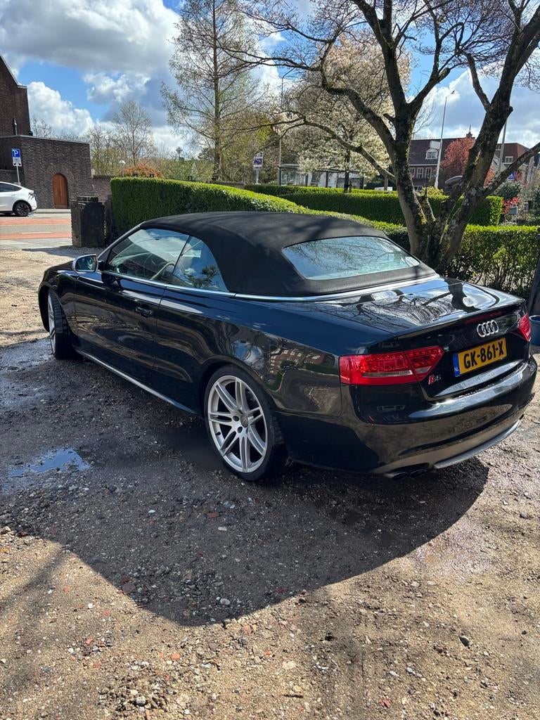 Audi S5 3.0 Tfsi Cabrio Quat. S-tr 2009 Zwart, Auto's, Audi, Automaat, Zwart, 2995 cc, 4 stoelen