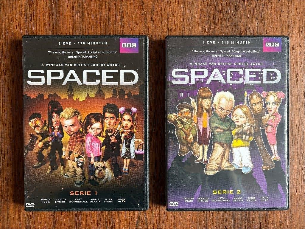 2x 2-DVD Spaced; serie 1 en 2; Simon Pegg, Jessica Hynes, Boxset, Ophalen of Verzenden, Zo goed als nieuw, Actie en Avontuur