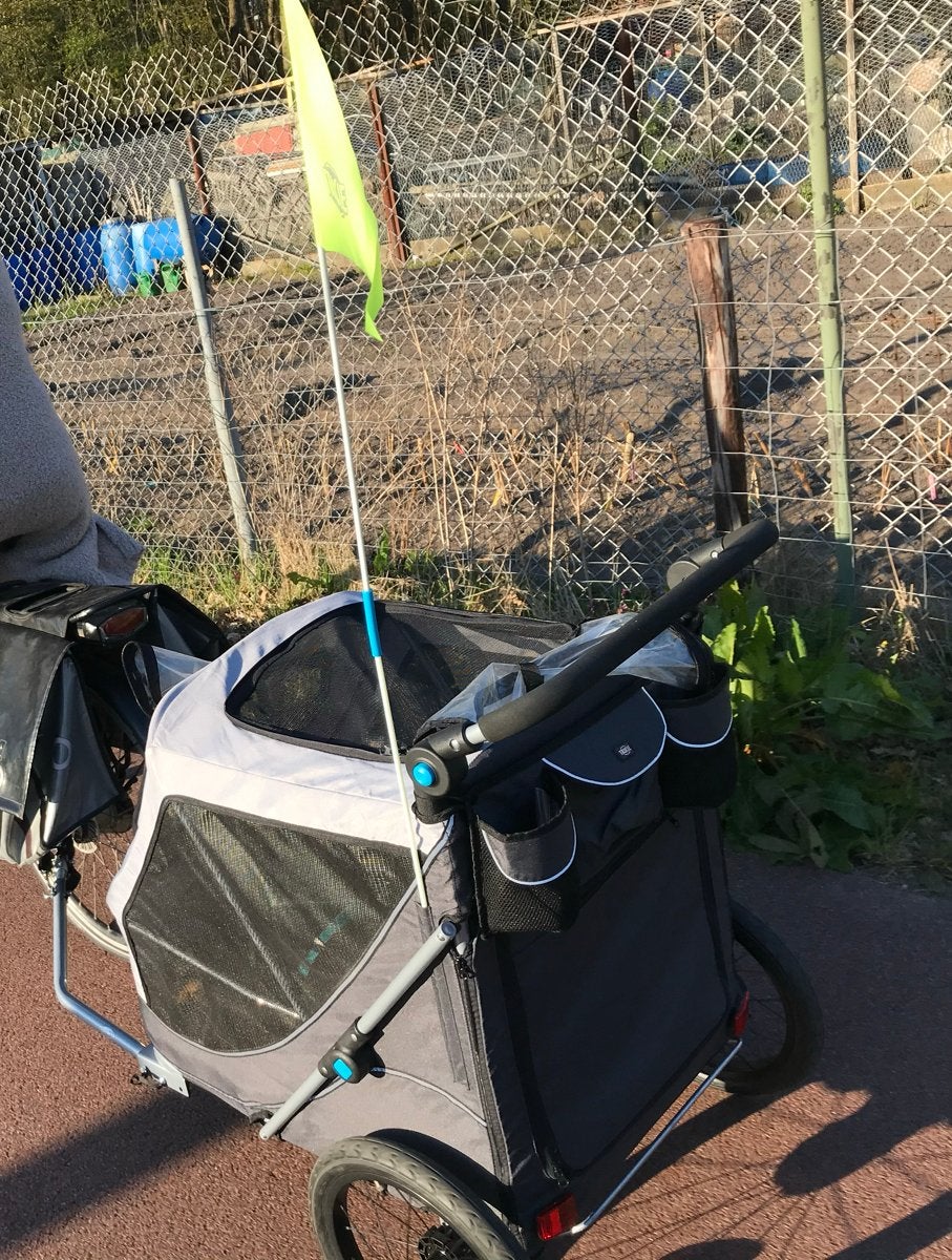 Trixie Hondenfietskar Opvouwbaar L+Wandelset+Extra koppeling, Ophalen, Gebruikt