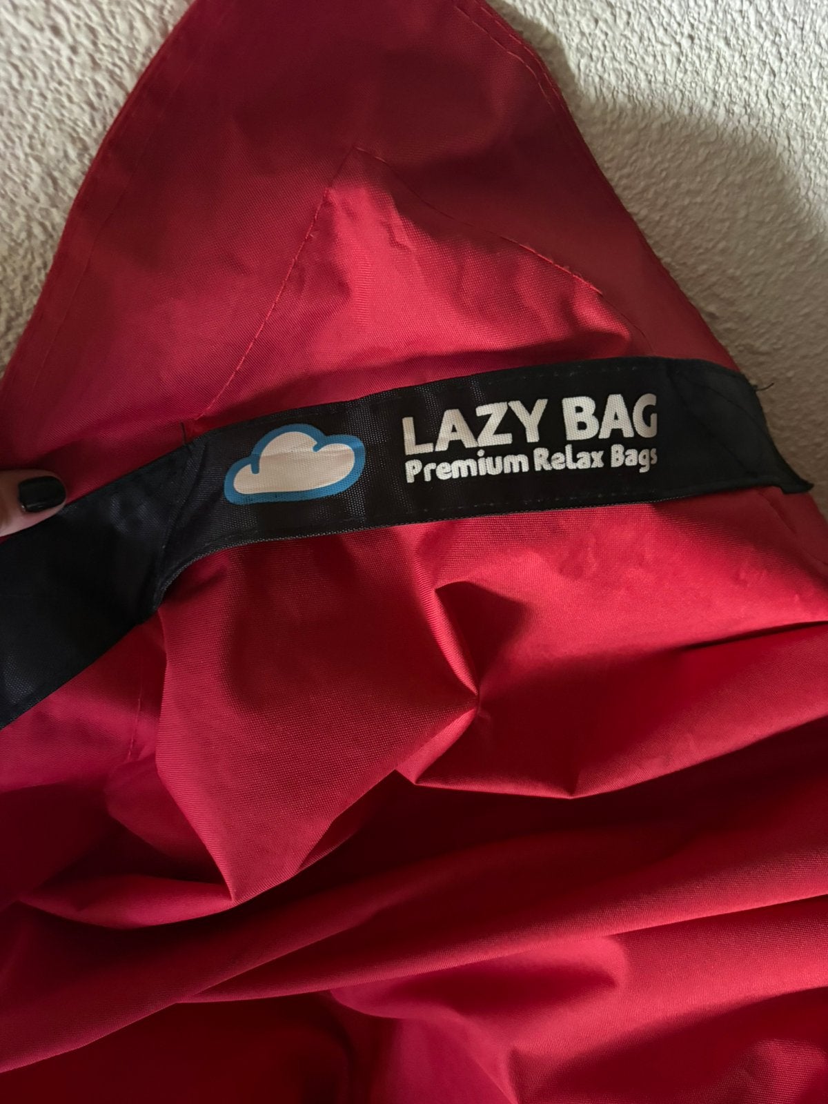 Lazy bag xl, Huis en Inrichting, Ophalen, Zo goed als nieuw, Rood