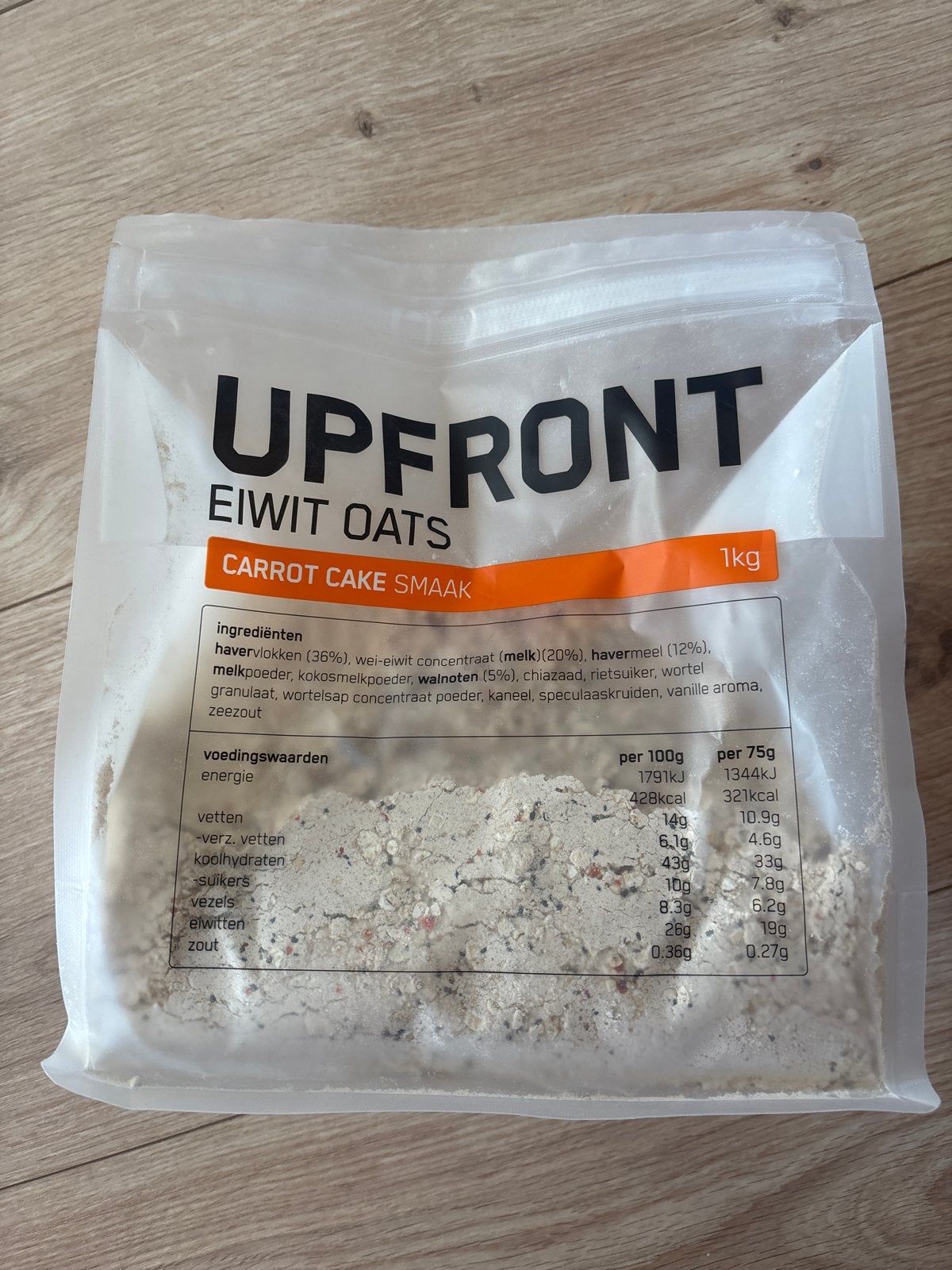 Upfront eiwit oats_carrot cake smaak, Ophalen