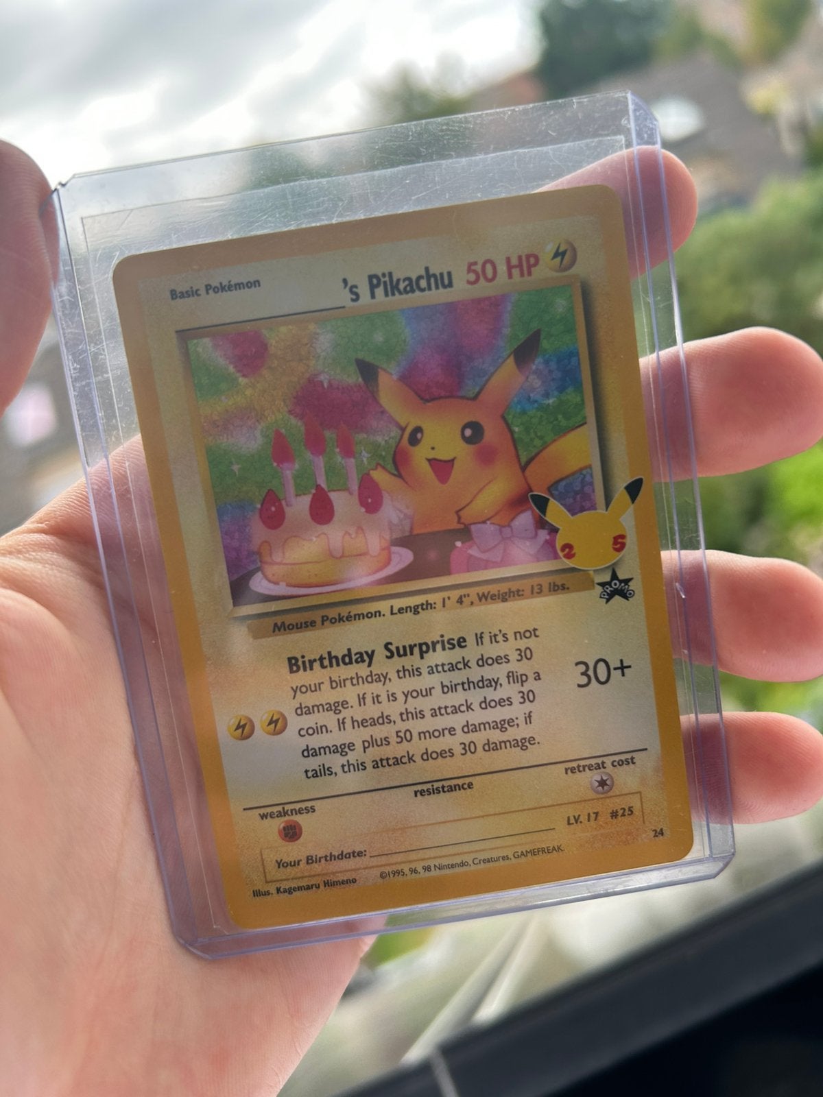 Birthday Pikachu – Pokémon Celebrations Classic, Verzenden, Nieuw, Losse kaart, Foil