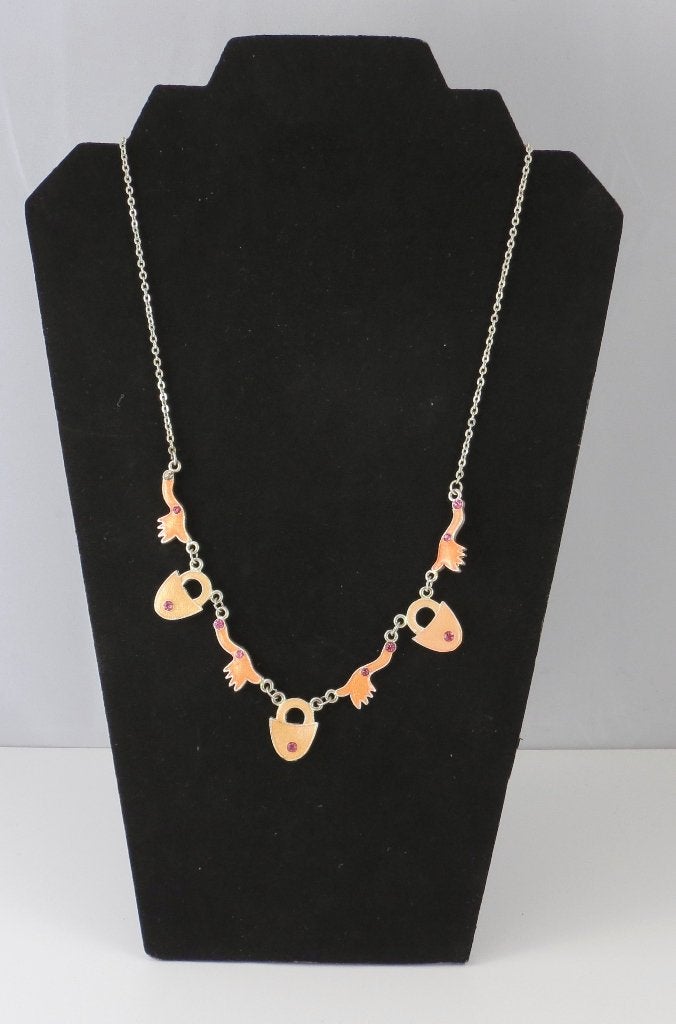 Ketting met sleutels en hartjes,  60cm, Onbekend@voorbeeld.com, Verzenden, Onbekend, Nieuw