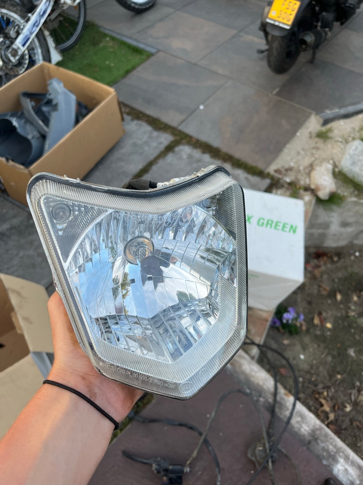 Derbi Senda Koplamp - Origineel en in goede staat, Ophalen of Verzenden, Gebruikt, Koplamp