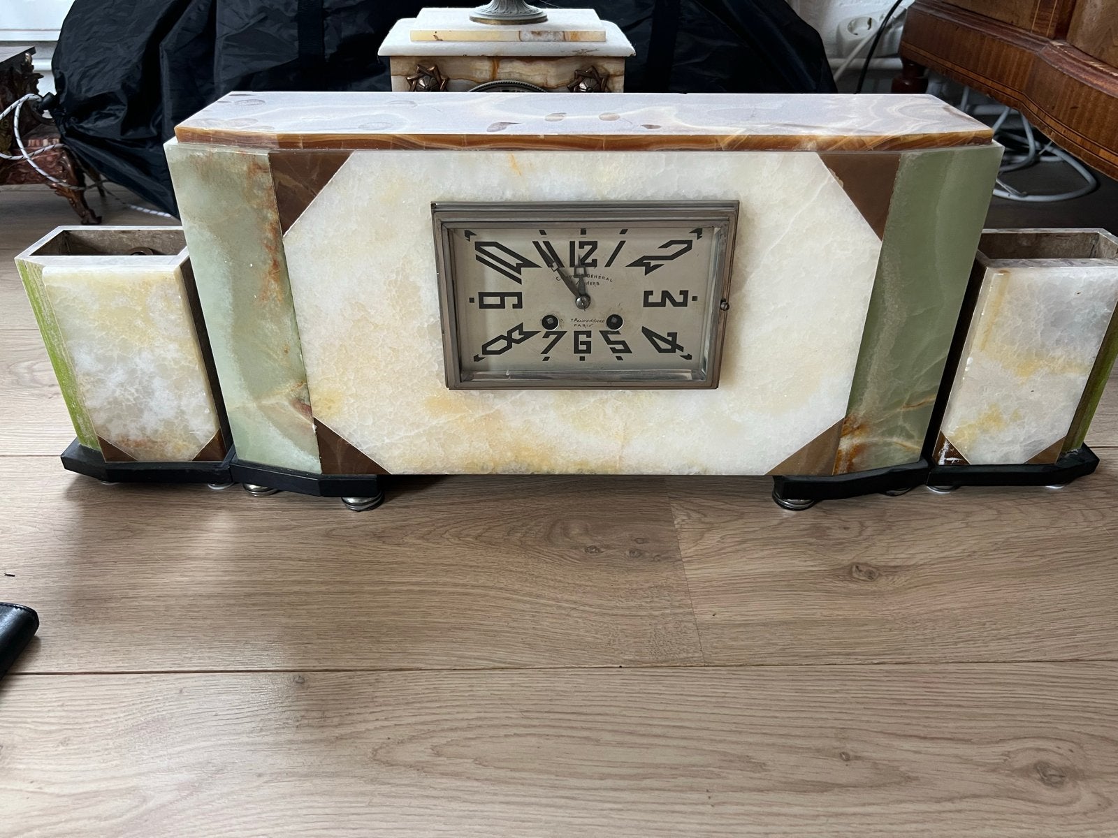 Originele Art Deco Klok - Werkend en Compleet, Antiek en Kunst, Ophalen