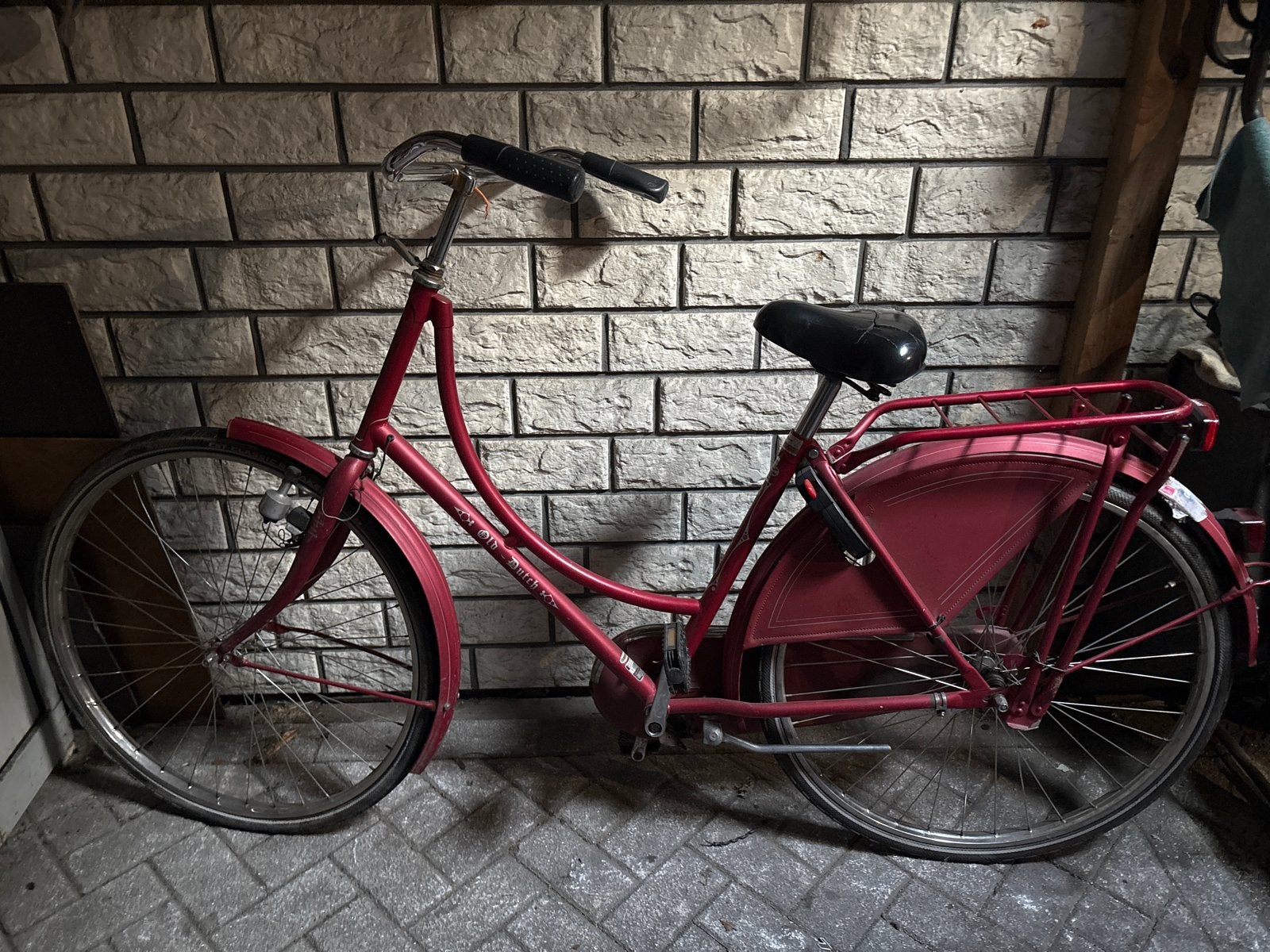 Old Dutch damesfiets, Ophalen, Gebruikt
