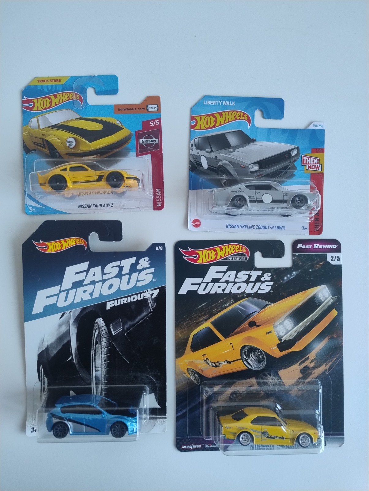 Hot Wheels Nissan Subaru fast and furious, Overige merken, Auto, 1:32 tot 1:50, Nieuw
