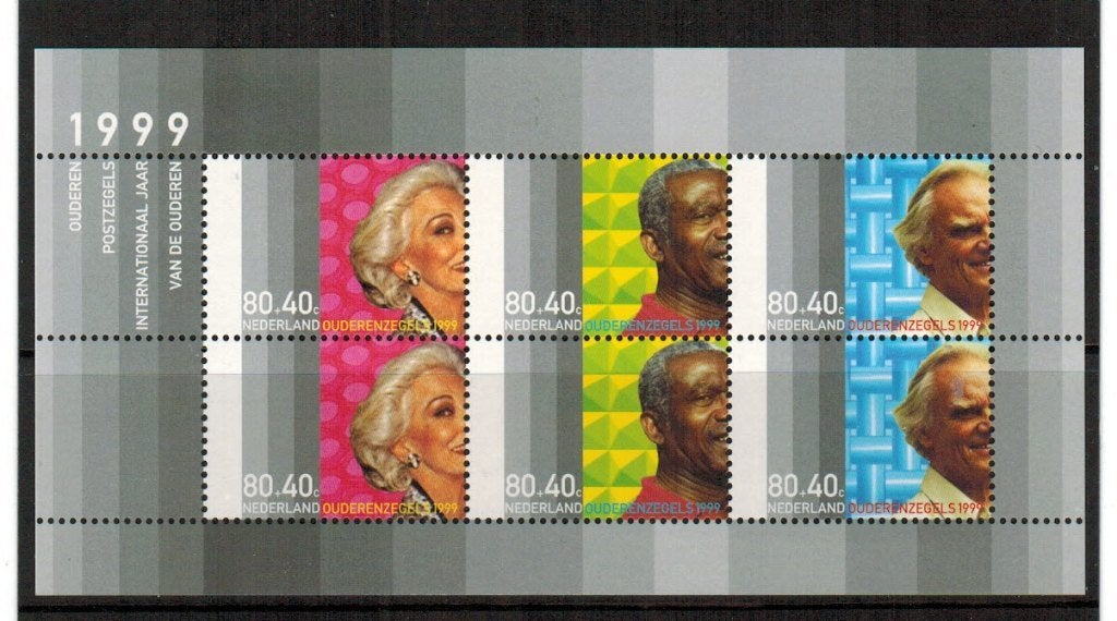 1821 Blok Ouderenzegels 1999 Postfris, Verzenden, Na 1940, Postfris