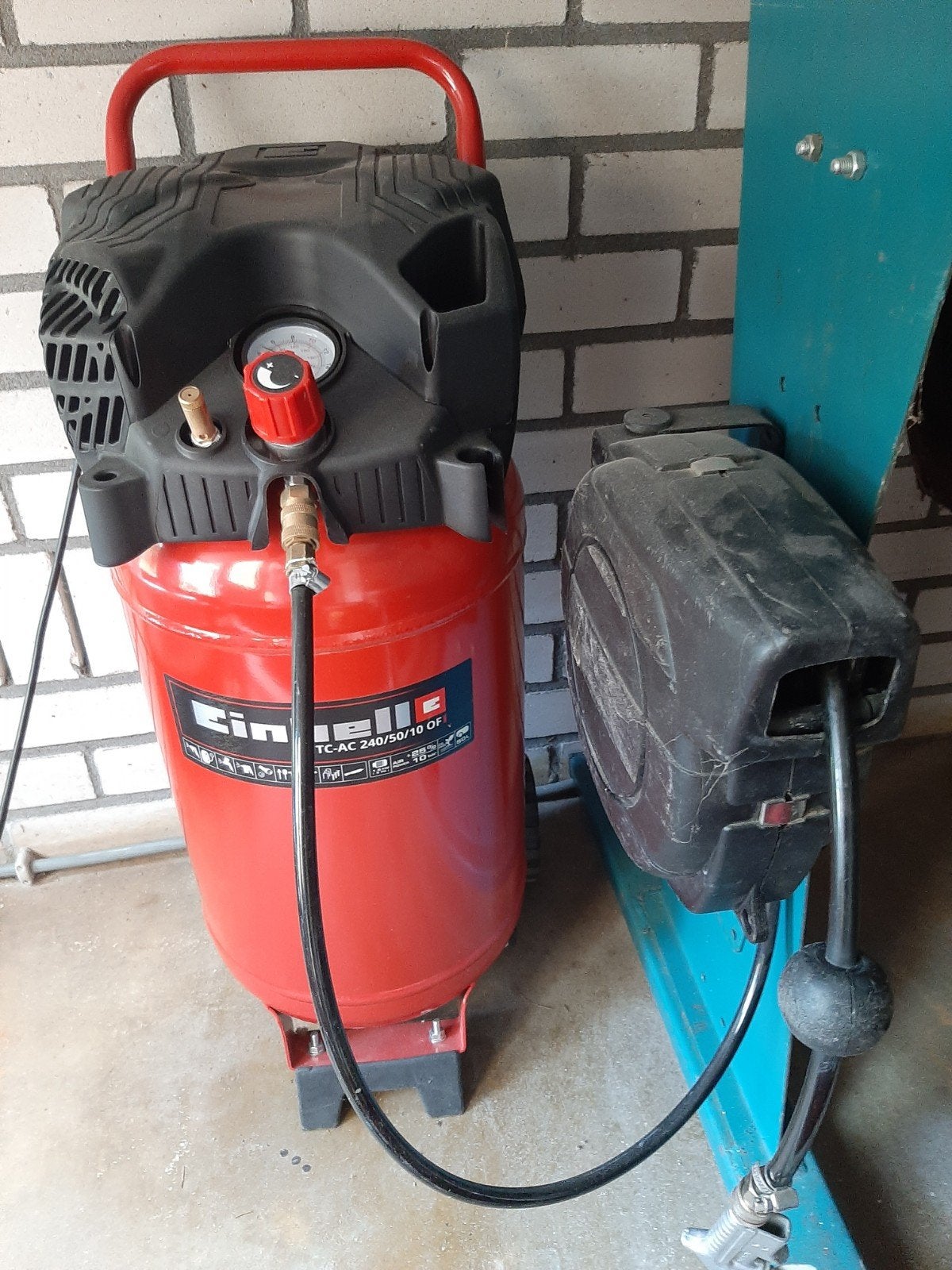 Einhell TC-AC 240/50/10 OF Compressor - Zo goed als nieuw, Ophalen, 6 tot 10 bar, Zo goed als nieuw, 25 tot 100 liter