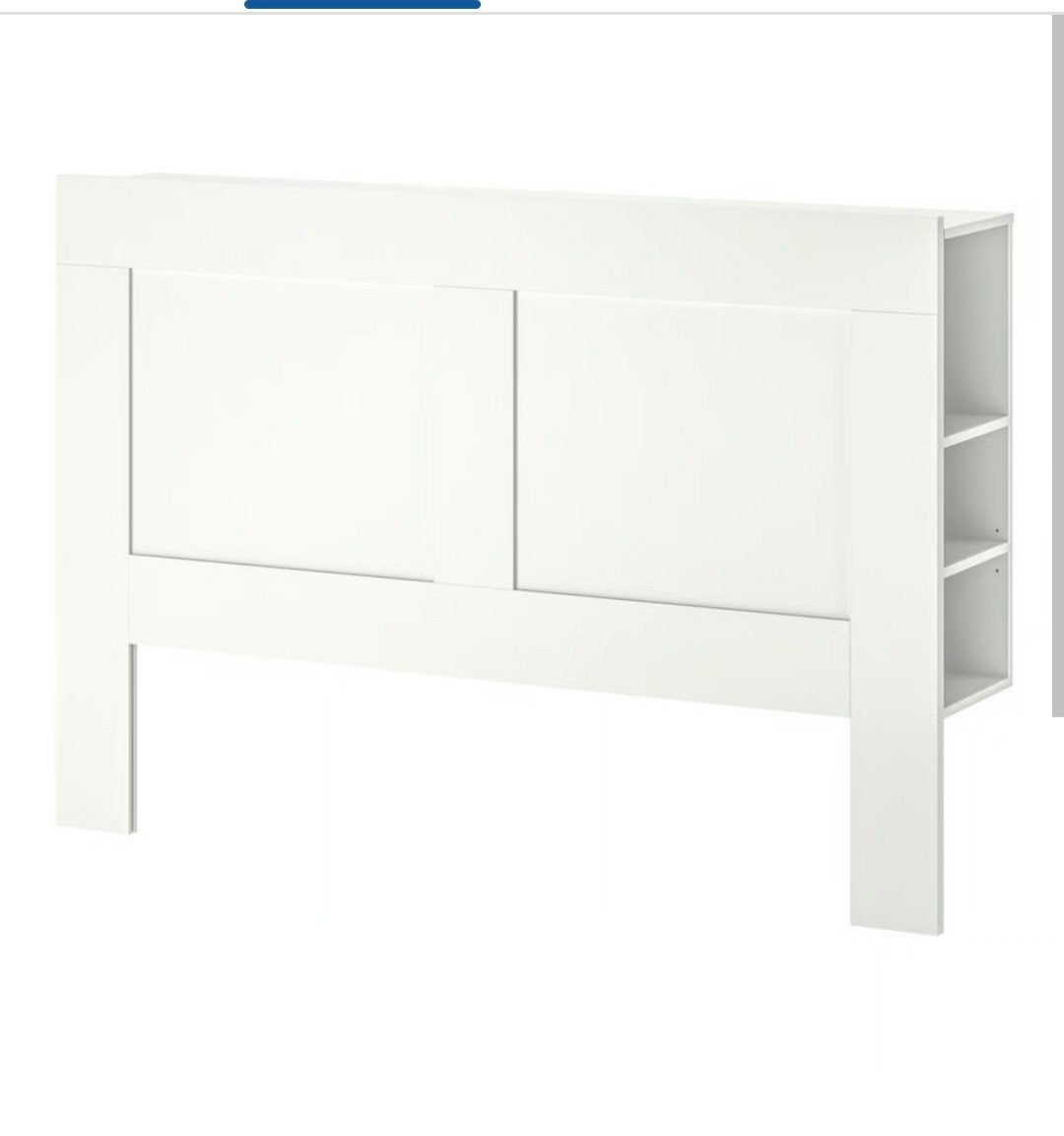 IKEA Brimnes hoofdeinde met opbergruimte, wit, Ophalen, Modern, functioneel, Wit, 140 cm