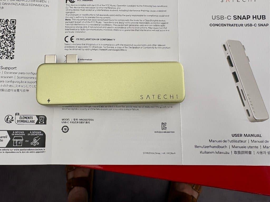 Satechi USB-C Snap Hub voor Macbook Neo, Computers en Software, Laptop, Nieuw, Satechi, Ophalen of Verzenden