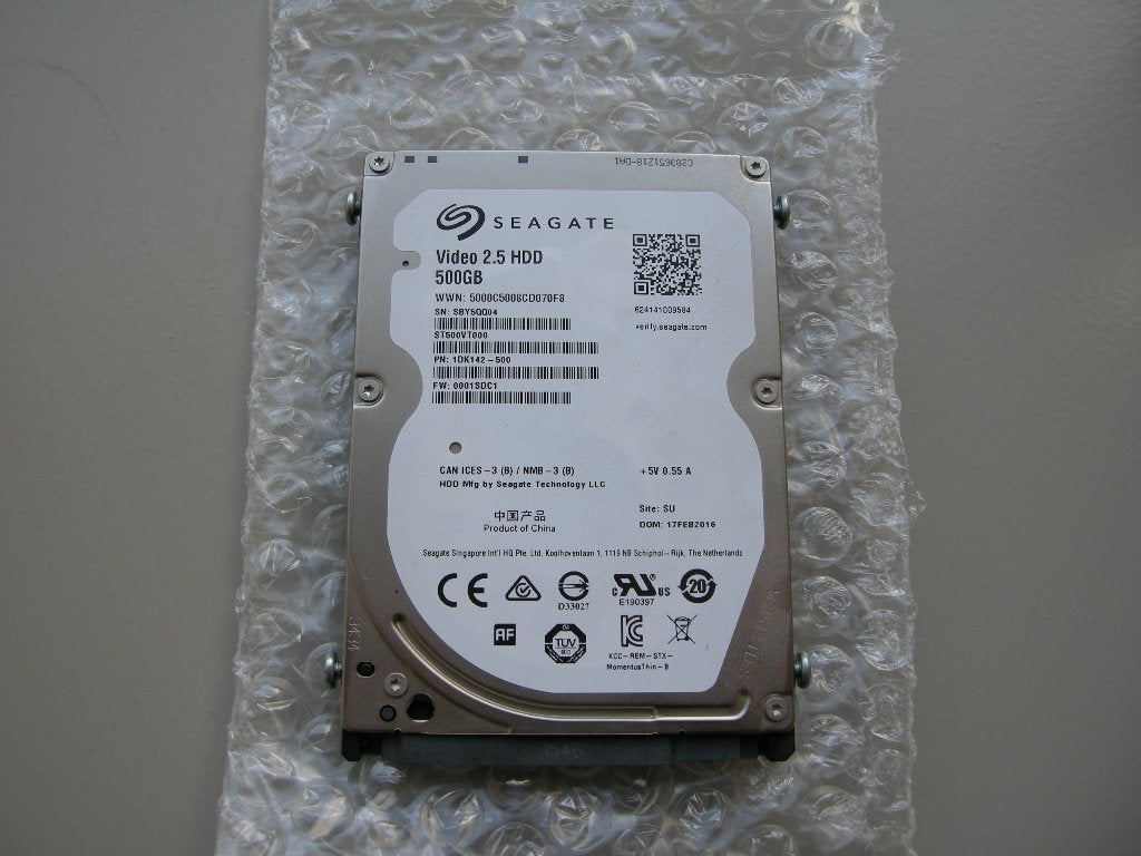 Seagate Video 2.5 HDD 500GB, Intern, Gebruikt, Ophalen of Verzenden, Seagate