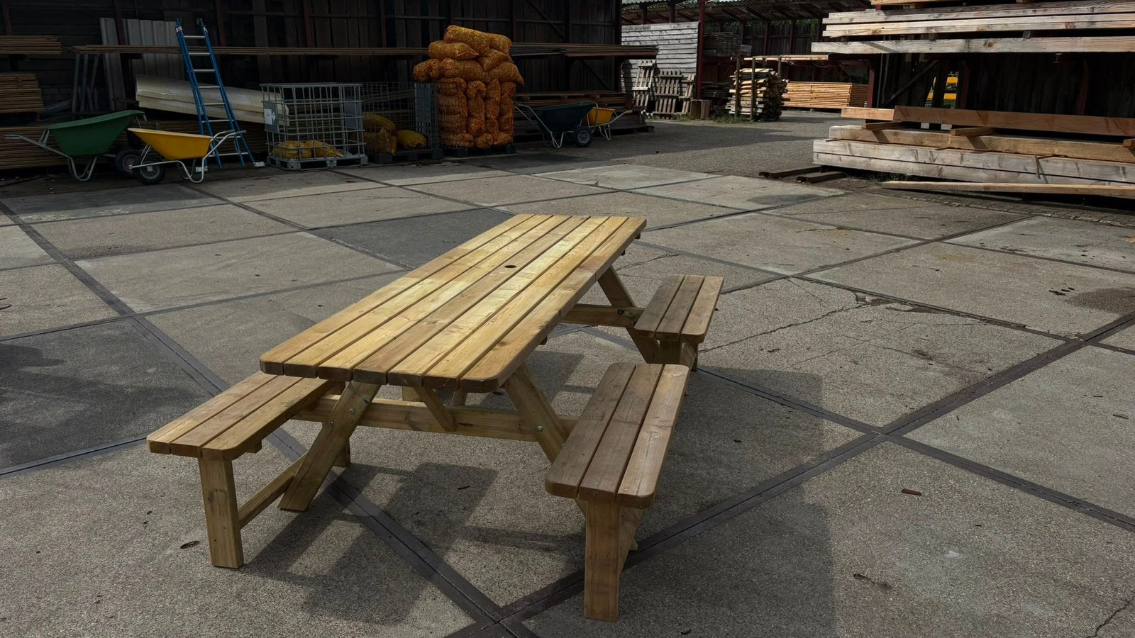Picknicktafel, Tuin en Terras, Ophalen, Nl, Woodvision, Zo goed als nieuw