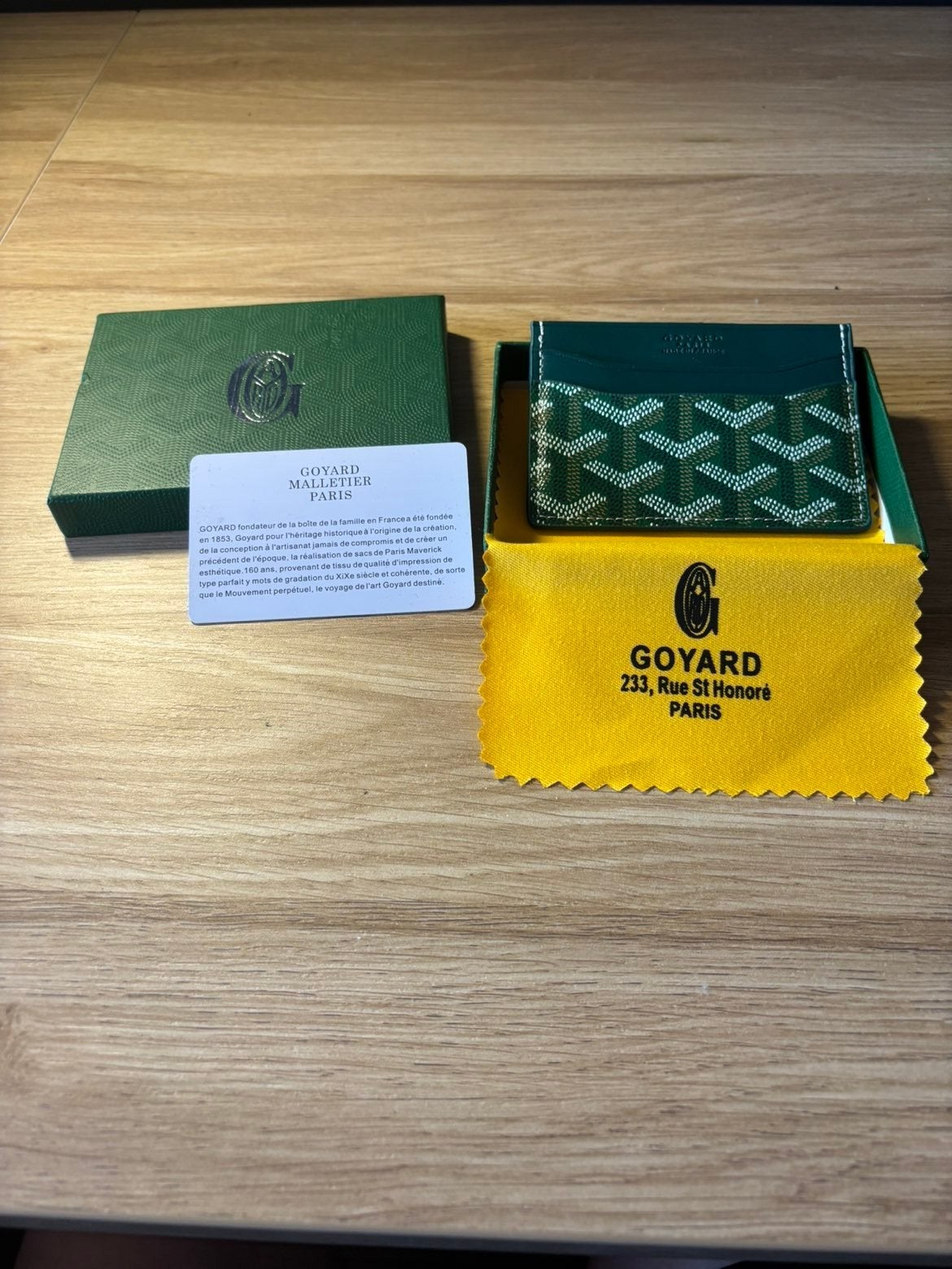 Goyard Paris pasjeshouder - Zeer weinig gebruikt, Verzenden, Zo goed als nieuw, Groen, Overige merken