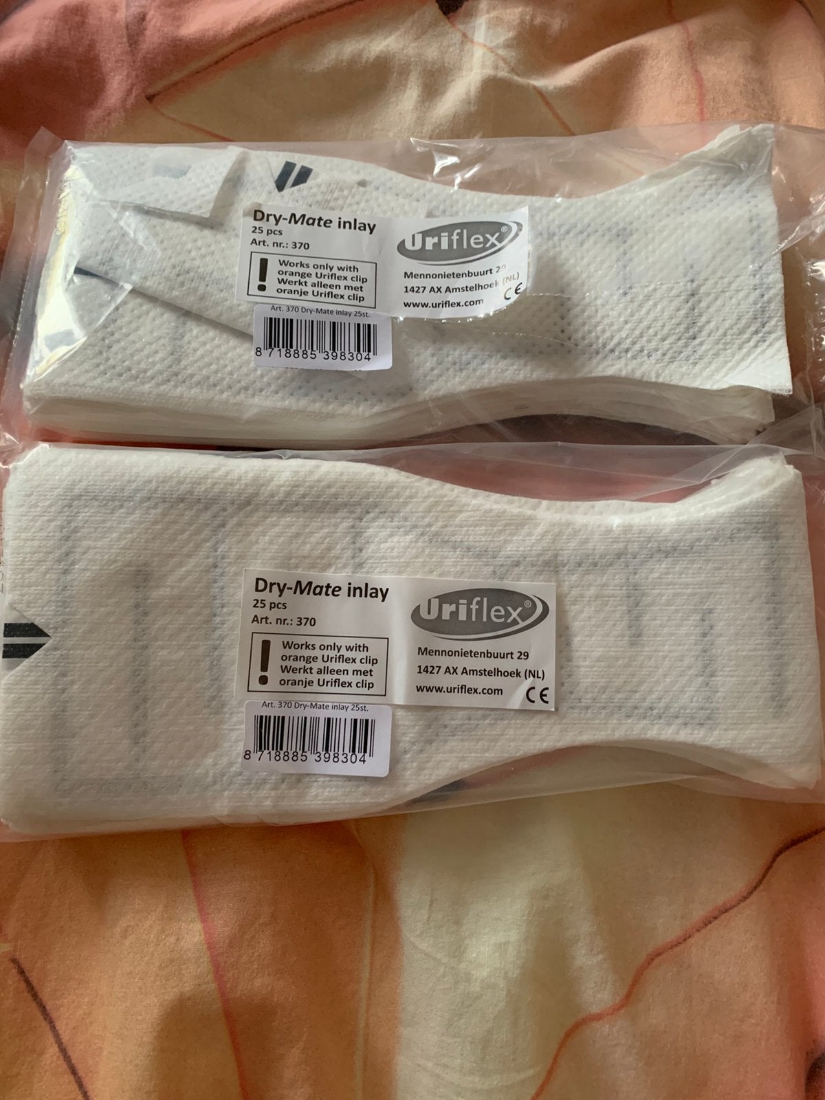 Uriflex Dry-Mate - inleggers Apollo 24 plaswekker urifoon, Kinderen en Baby's, Overige Kinderen en Baby's, Ophalen of Verzenden