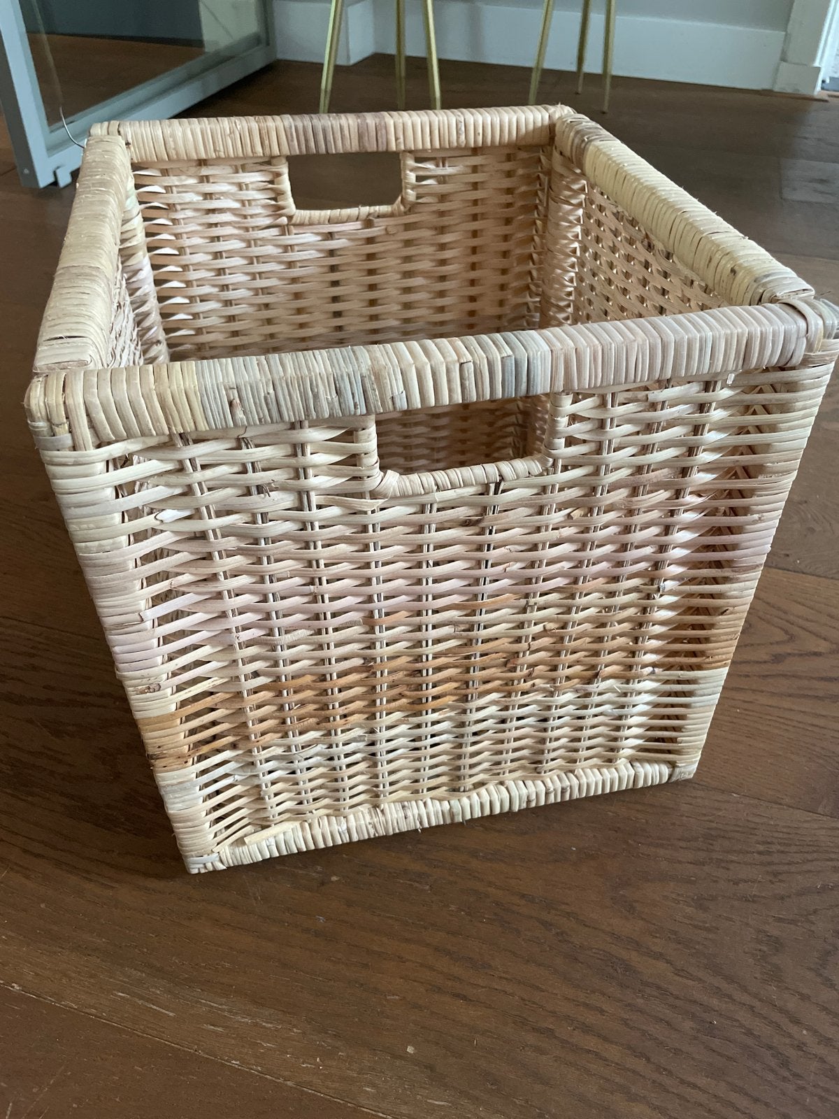 Ikea 4 x Branas rotan opbergmand met handvatten, Huis en Inrichting, Woonaccessoires | Schalen en Manden, Ophalen, Gevlochten