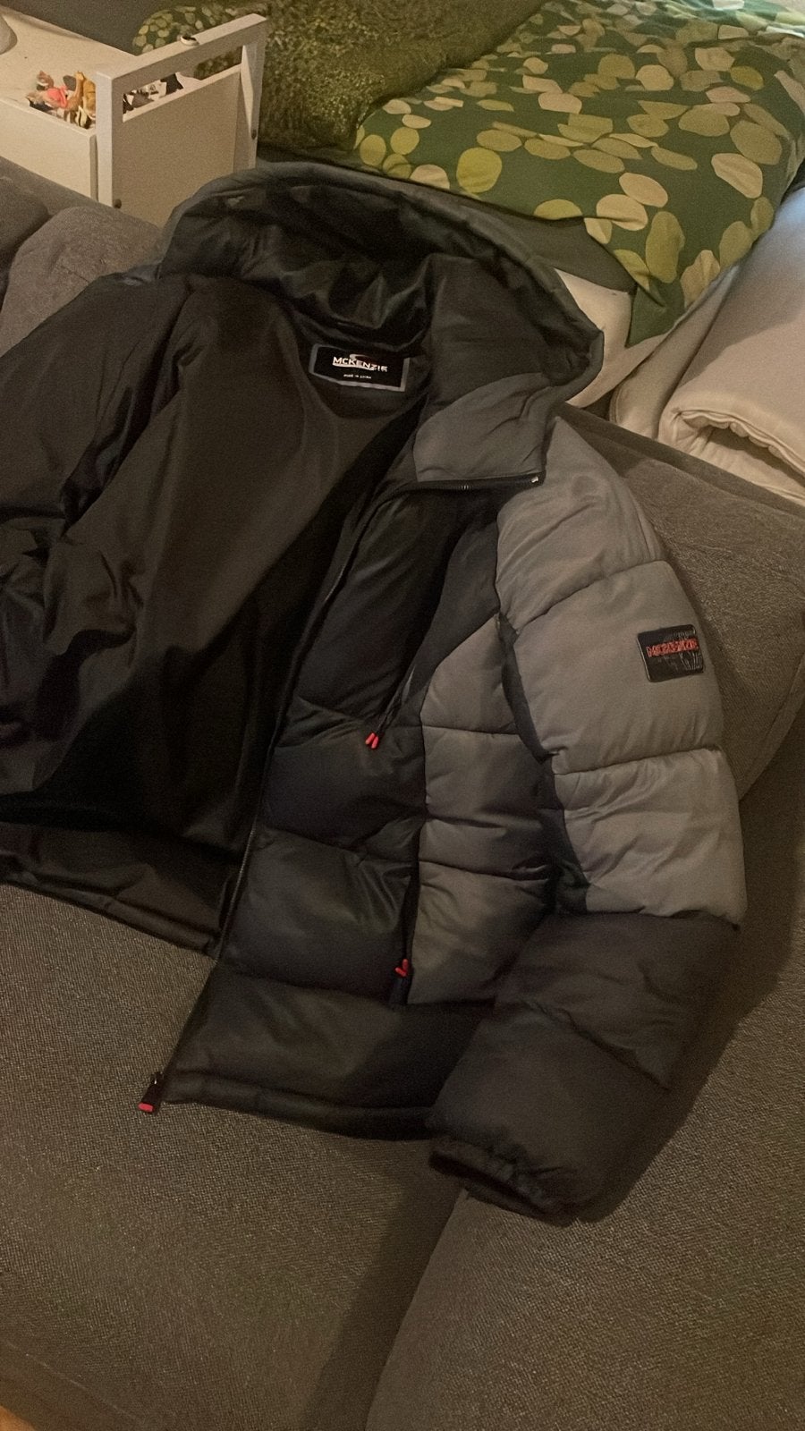 Heren winterjas McKenzie, zwart/grijs, maat M, Kleding | Heren, Ophalen, Gedragen, Maat 48/50 (M), Zwart
