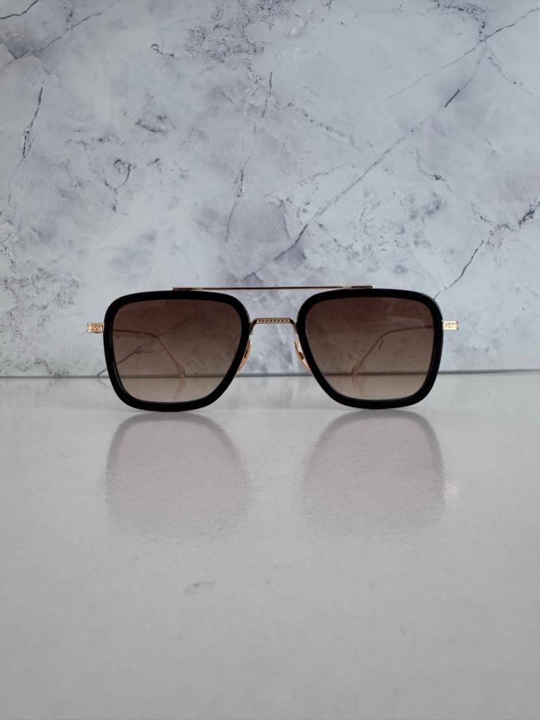 UITVERKOCHT! Dita Flight 006 Goud/Bruin zonnebril, Overige merken, Zonnebril, Zwart, Nieuw