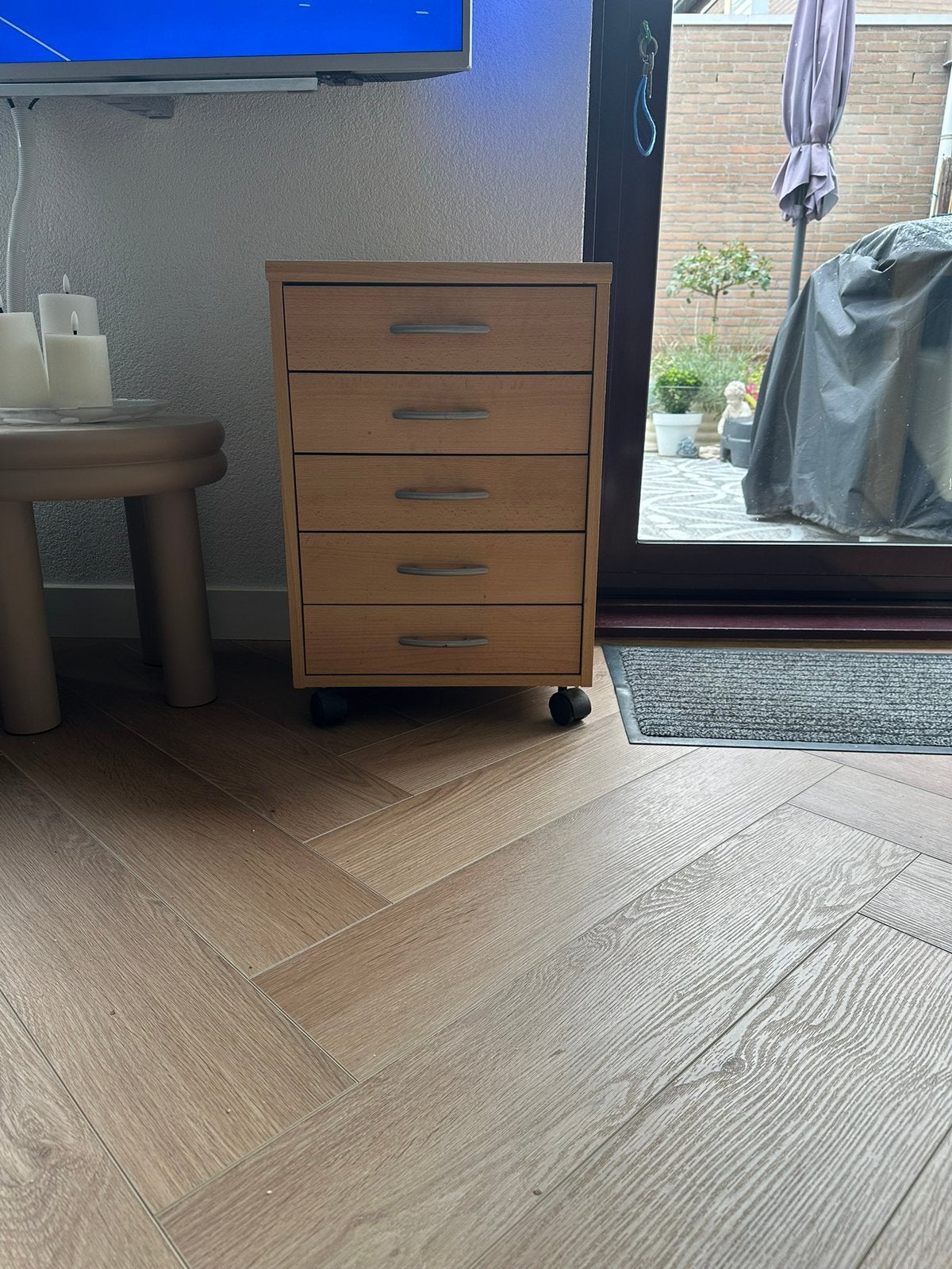 Handig ladenkastje op wielen, 5 laden, uitstekende staat, Ophalen, Minder dan 50 cm, 5 laden of meer, Zo goed als nieuw