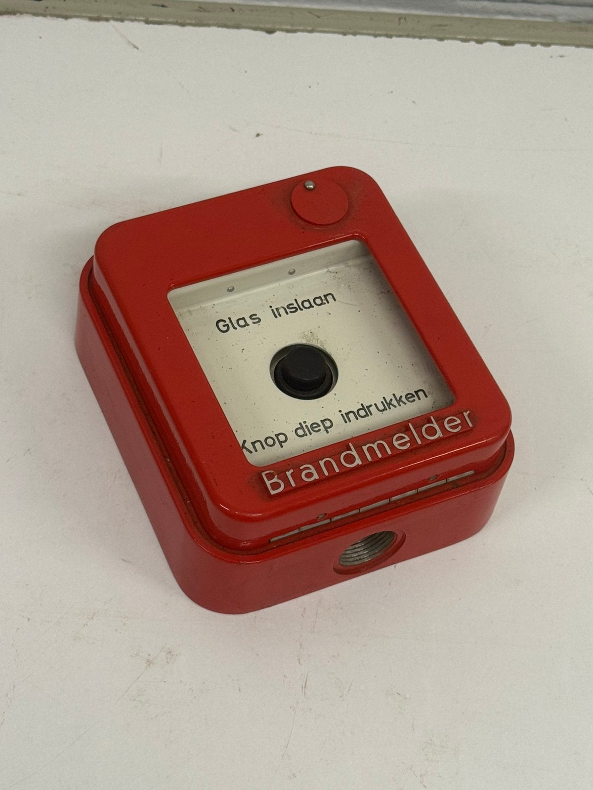 Brandmelder retro vintage brand melder schakelaar brandweer, Ophalen of Verzenden