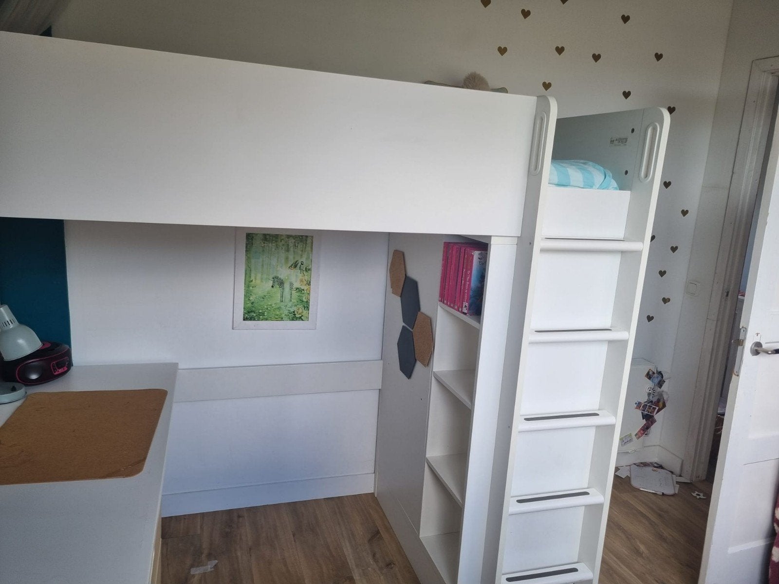 Hoogslaper Ikea Smästad - zonder bureau - wit, Ophalen, Gebruikt, Eenpersoons, 200 cm of hoger
