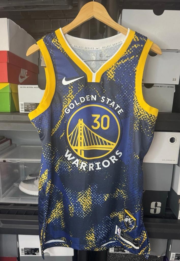 Stephen curry Goldenstate warriors NBA select jersey Medium, Ophalen of Verzenden, Zo goed als nieuw, Kleding