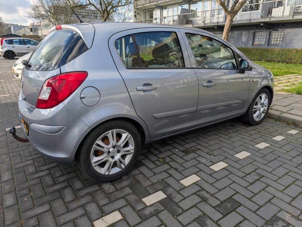 Leuke Opel Corsa 1.4, 5-deurs, 2007 Blauwgrijs, Auto's, Opel, Voorwielaandrijving, 4 cilinders, 49 €/maand, Origineel Nederlands
