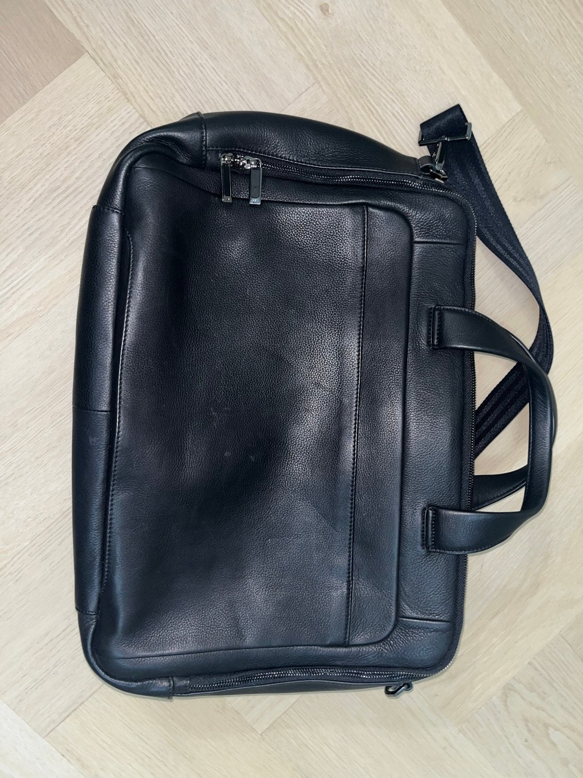 Porsche Design BRICS Laptoptas Zwart Leer, Ophalen of Verzenden, Zo goed als nieuw