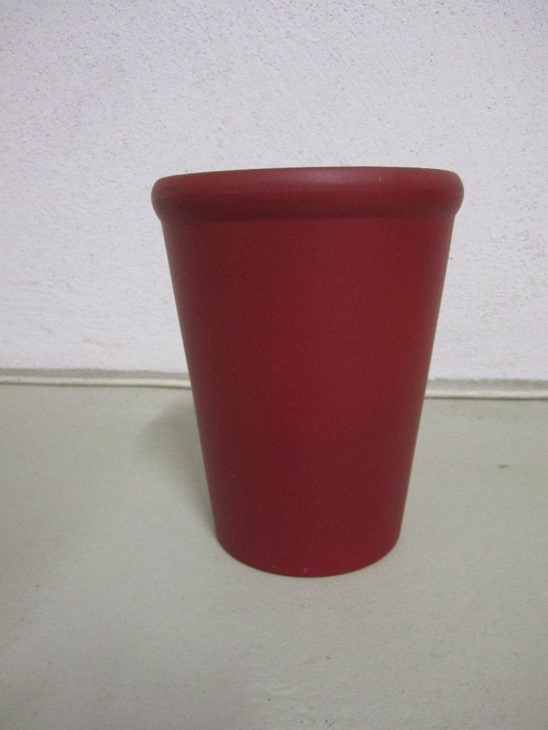 bloempot rood hoogte 18,5 cm., Tuin en Terras, Rond, Binnen, Ophalen of Verzenden, Zo goed als nieuw