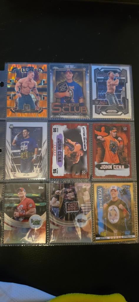 16 stuks John cena verzamel kaarten, Ophalen of Verzenden, Zo goed als nieuw, Meerdere kaarten