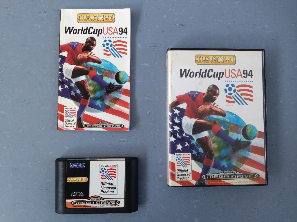 World Cup 94 USA Sega MegaDrive CIB Game, Gebruikt, 2 spelers, Ophalen of Verzenden, Vanaf 3 jaar
