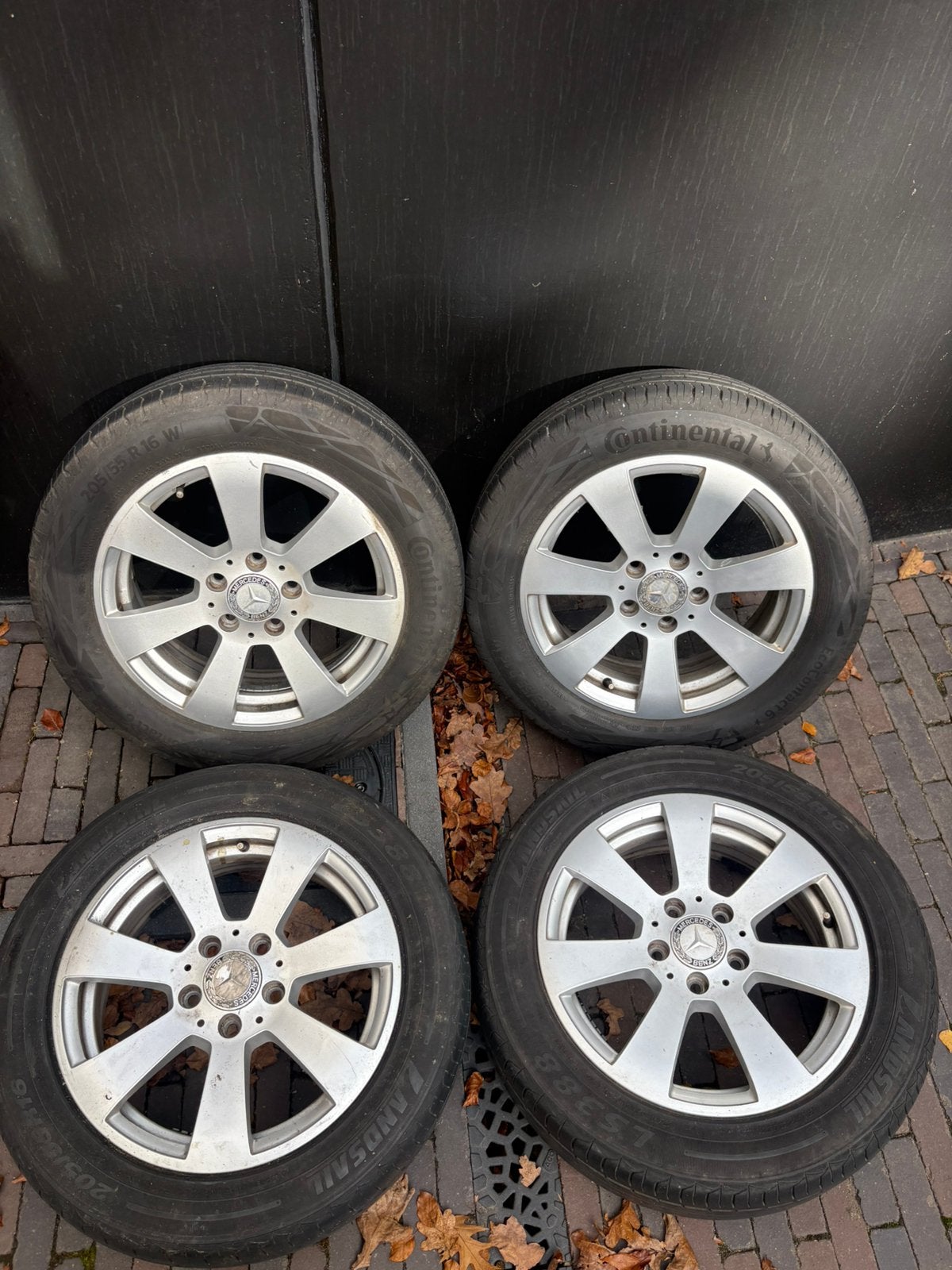 Mercedes C klasse Velgen, Ophalen, Gebruikt, 16 inch, Banden en Velgen