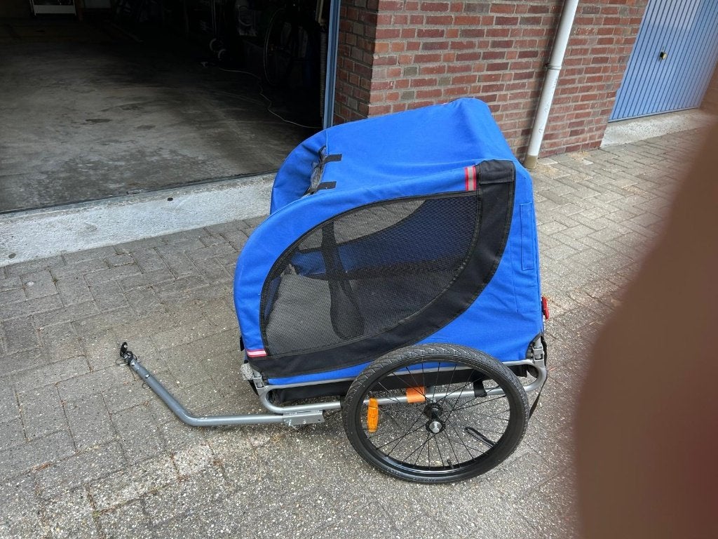 Hondenfietskar, Fietsen en Brommers, Fietsaccessoires | Aanhangers en Karren, Opvouwbaar, 20 tot 40 kg, Zo goed als nieuw, Hondenkar