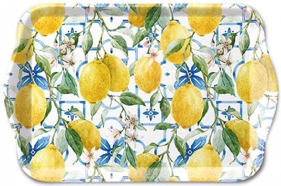 Tray melamine 13x21 cm Mediterranean lemons, Ophalen, Ambiente, Nieuw, Nvt