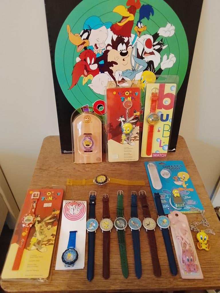 Looney tunes Warner Bros vintage collectie, Ophalen of Verzenden, Staal, Overige merken, 1960 of later