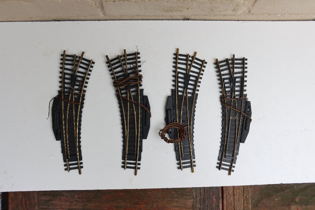 Fleischmann 6047 Meegebogen elektrische wissels 2 paar, Gelijkstroom, Fleischmann, Rails, Ophalen of Verzenden