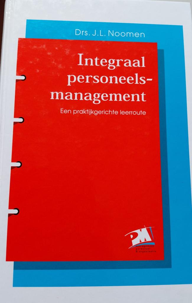 Integraal personeelsmanagement - Drs. J.L. Noomen, Boeken, Studieboeken en Cursussen, Zo goed als nieuw, HBO, Gamma, Ophalen