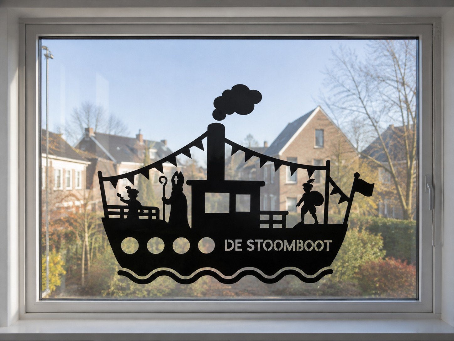 Raamsticker Stoomboot, Diversen, Ophalen of Verzenden, Nieuw