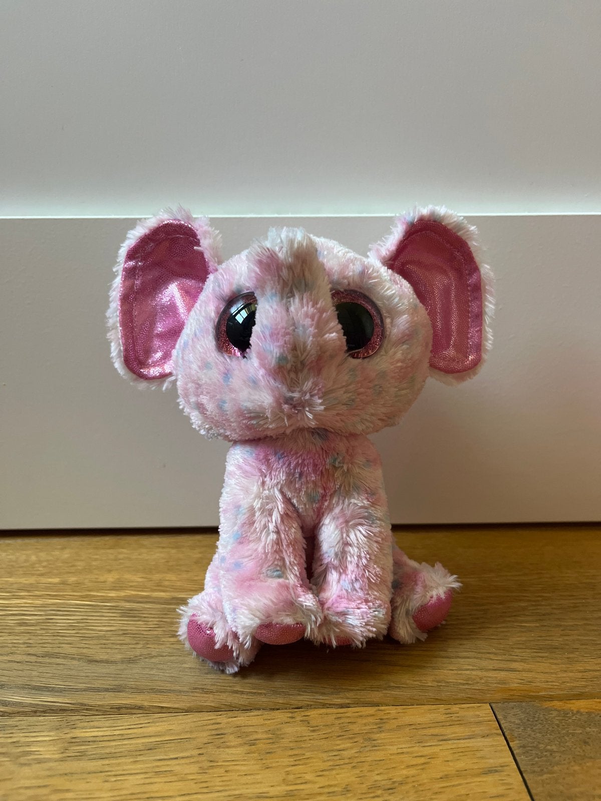TY Beanie Boo Ella Olifant Knuffel - 15 cm, Ophalen of Verzenden, Roze, Olifant, Klein (minder dan 20 cm)