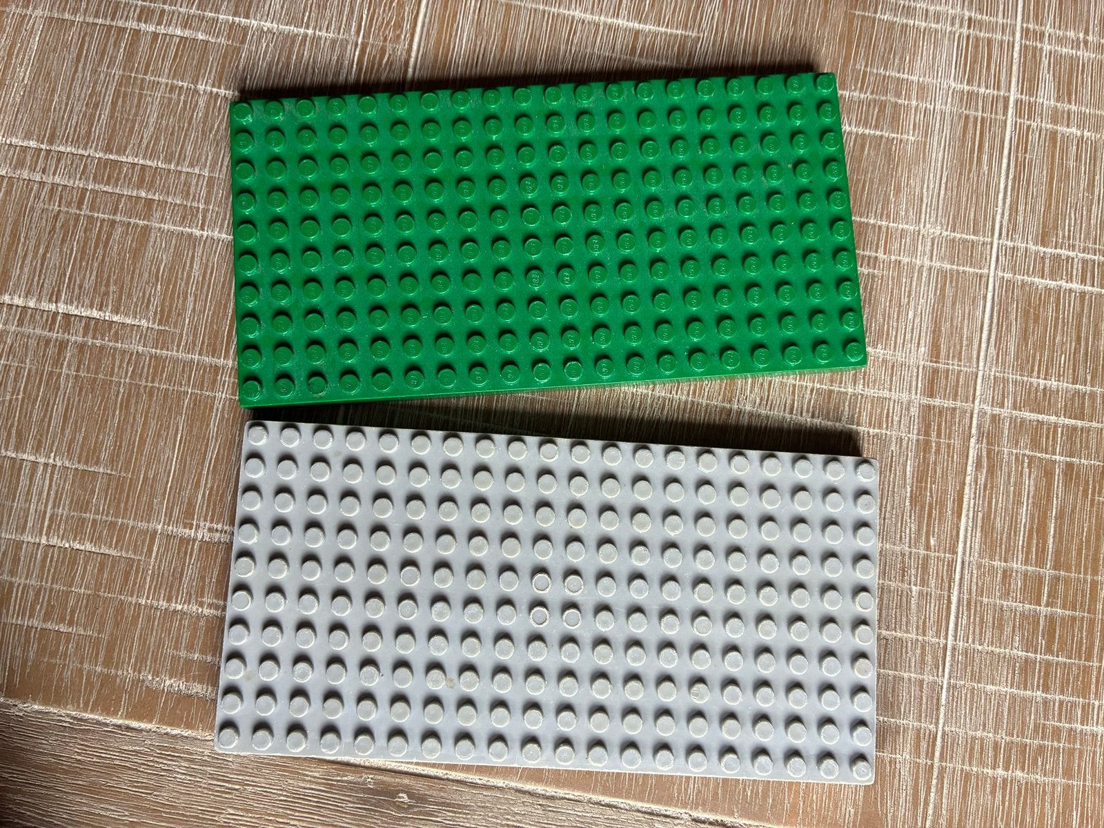 Vintage LEGO bouwplaten - groen en grijs, Ophalen of Verzenden, Gebruikt, Overige merken