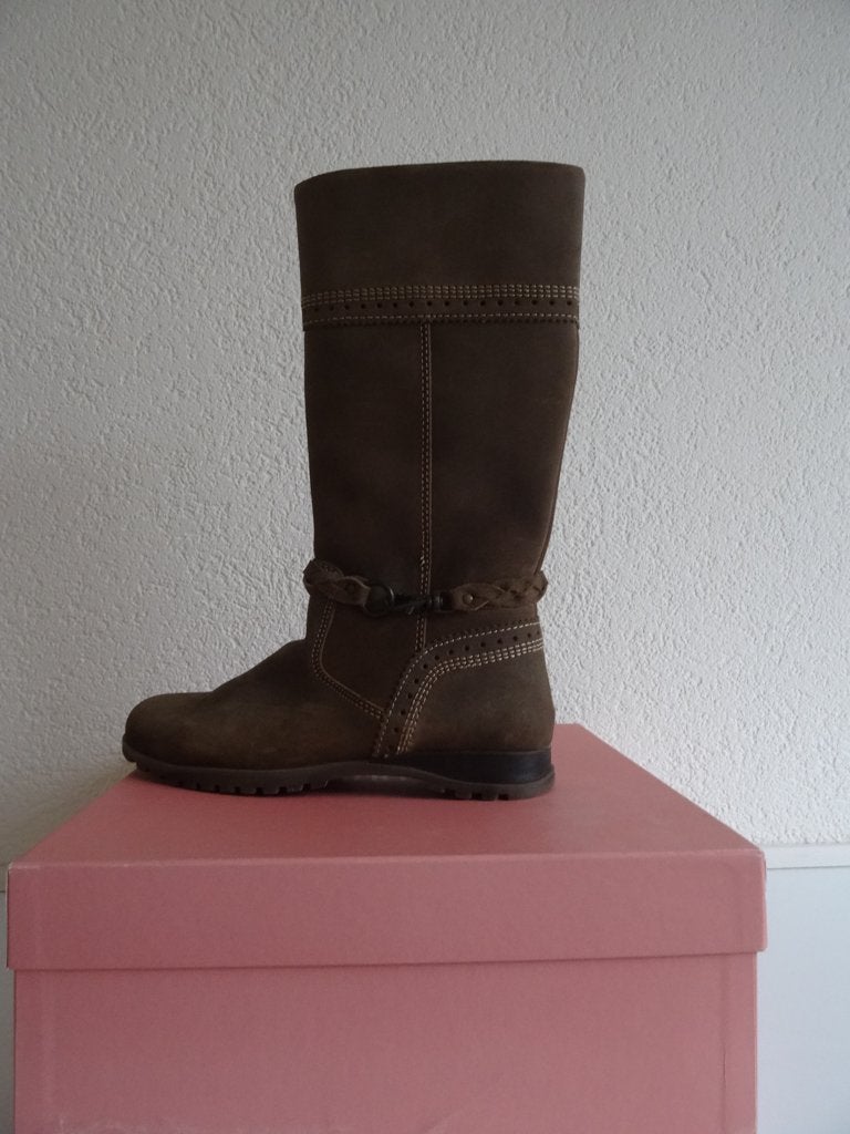 Bruin suede laars mt 36 NIEUW, Kleding | Dames, Hoge laarzen, Bruin, Verzenden, Nieuw