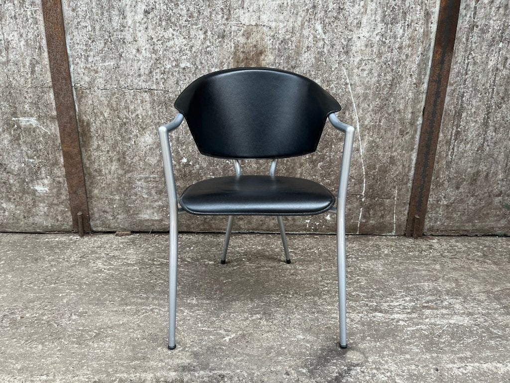 4 stuks nieuwe designstoel wachtkamerstoel Rosa - OP=OP!!!, Ophalen, Zwart, Nieuw, Vier