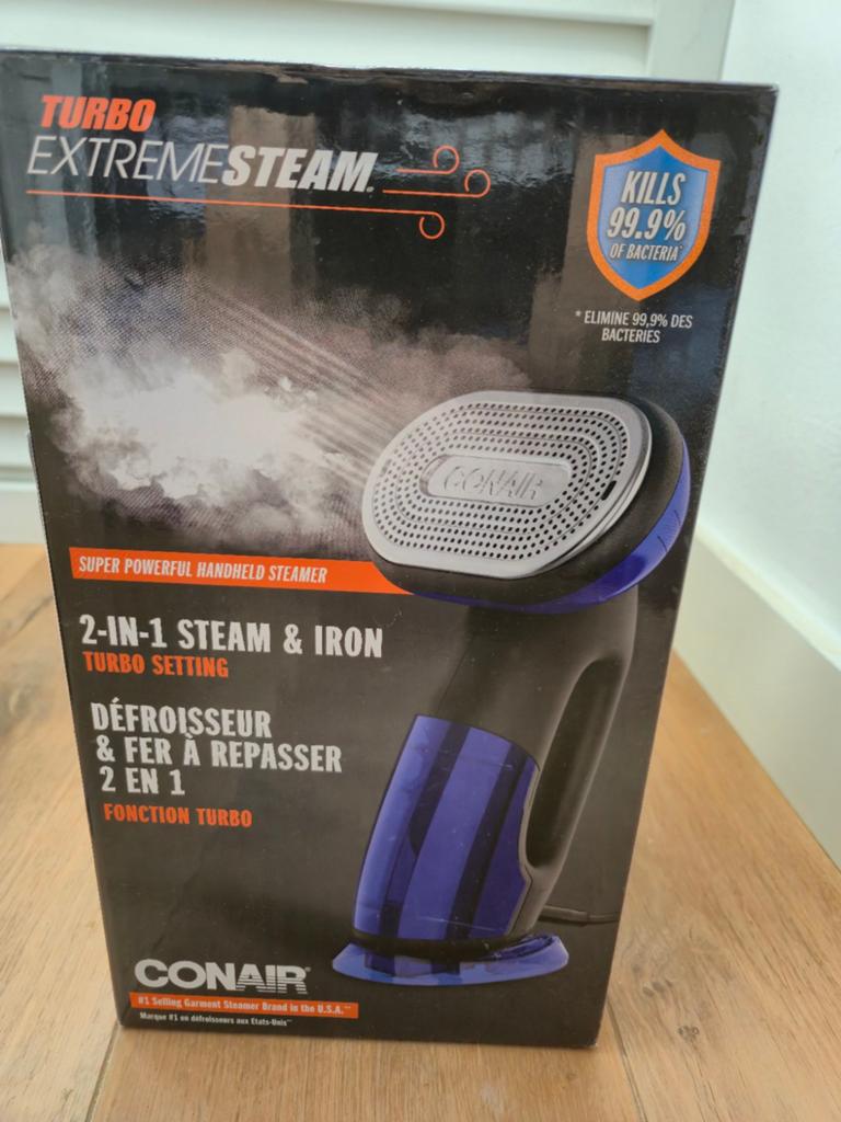 Hand stomer en strijkijzer ConAir ExtremeSteam, Ophalen of Verzenden, Zo goed als nieuw